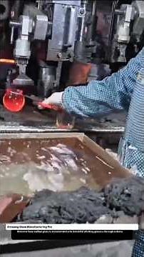 Amazing Glass Manufacturing Process | How Hot Molten Glass Turns Into Perfect Drinking Glasses.