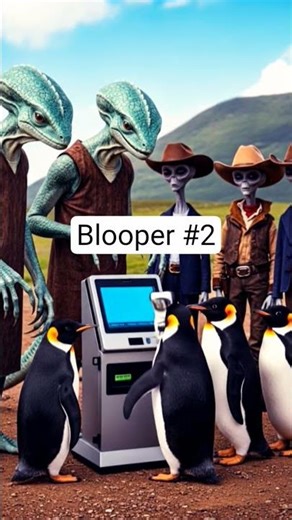 #DreamTrackAI Beep boop bop beep Blooper blooper blooper Beep #AliensVSPenguins #Bloopers #fyp2026