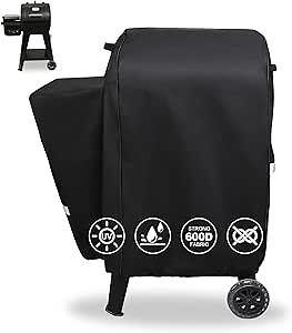 QuliMetal Grill Cover for Pit Boss Pro Series II 600, Pit Boss 600/Pro 600, Lexington 500/540 Wood Pellet Grills PB600PS1-600D Heavy Duty Waterproof Fade Resistant Grill Cover with Elastic Drawstrings