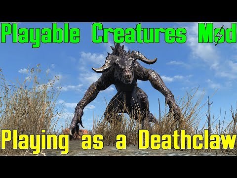 Fallout 4: Playable Deathclaw Mod