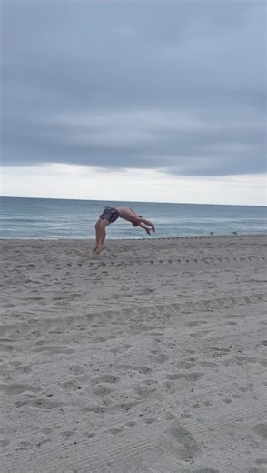 Beach flips epic style tricks in the sand & waves