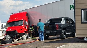 Southbound I-25 closed near Fountain due to crash involving jackknifed semi-truck | KRDO