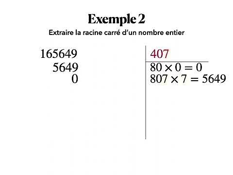 Calcul Mental 7 — Extraction de la racine carrée d'un entier