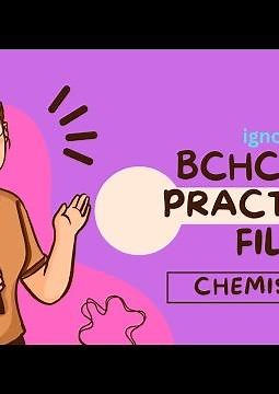 BCHCL 132 PRACTICAL FILE l IGNOU I CHEMISTRY l BSCG