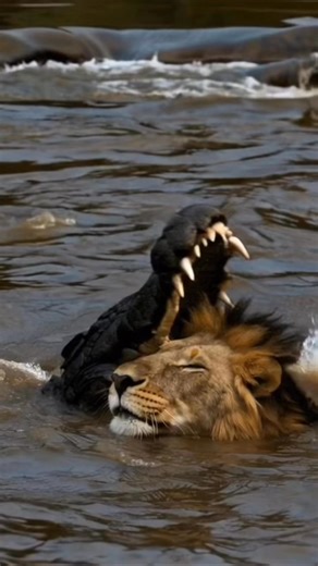 380K views · 2K reactions | Crocodile Attacks Lion! Life or Death Clash!ワニがライオンを襲う！命がけの戦い！#crocodile #lion #attack #wildlife #nature | Video Animal | Facebook