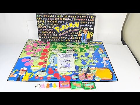 Hasbro Pokemon Master Trainer Board Game MISSING PIECES READ 1999 Edition Ebay Mercari Video