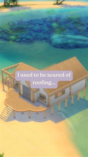 Becky | The Sims 4 Builds on Instagram: "Confession time... I used to give my Sims flat box houses because roofing terrified me 😂🏠 Here's how I finally fixed it 👇 I used to avoid roofing in The Sims 4 because it felt too complicated - so all my poor Sims lived in flat box houses 😂 but once I learned the basics, everything changed. In this quick tutorial, I'll show you how to start with a simple gabled roof and adjust the height to make your builds look cozy and realistic. If you're a beginne