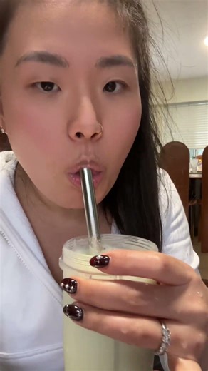 Cheap Homemade Boba Drink 🧋Protien Honeydew Milk Tea Smoothie #foodie #recipe #food #fyp