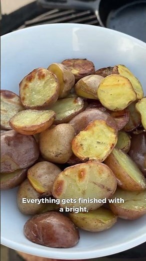 Grilled Fingerling Potato Salad with Jammy Eggs
