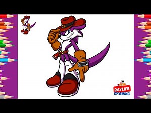 How to Draw Fang The Sniper | Sonic The Hedgehog