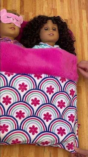 Opening Miniature Slumber Party Sleepover Set American Girl Doll #shorts #miniature #unboxing #asmr