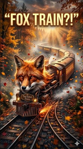 Cozy Fox Train Ride Through Magical Worlds 🦊🚂