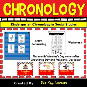 Kindergarten Social Studies Time and Chronological Order