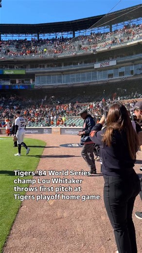 2.1K views · 2.2K reactions | LOU! Tigers legend and 1984 World Series Champion Lou Whitaker threw the ceremonial first pitch at the Tigers vs. Mariners ALDS Game 4 in Detroit, at Comerica Park Wednesday. Link in bio. #detroitnews #detroit #tigers #mlb #worldseries #repdetroit | Detroit News | Facebook