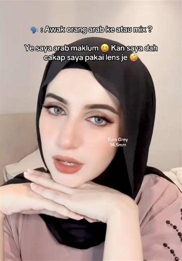 The power of lens😁pakai code euro grey ni confirm mata mcm mix arab mat saleh😆 #lensmalaysia #eurogrey #lens #viral