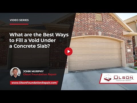 What are the Best Ways to Fill a Void Under a Concrete Slab? | Olson Foundation Repair