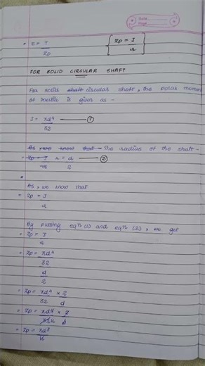 ll 🔴 POLAR MODULUS FOR SOLID AND HOLLOW SHAFT 🔴 ll BY SIDDHI ABIDRA ll