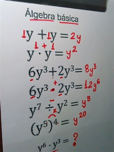 Álgebra básica #aula #matemática #escola #aprender