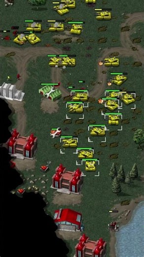 Mammoth Tanks - Red Alert 1 Remastered #redalert #redalertremastered #rts #gaming