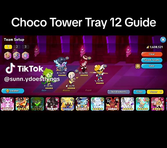 Choco Tower Tray 12 Guide - Cookie Run Kingdom