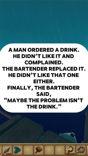 The bartender’s lesson #funny #humor #anecdote #joke #laugh