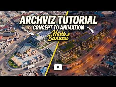 AI Archviz Tutorial | From Google Maps to Cinematic Animation (Nano Banana + Veo 3.1)