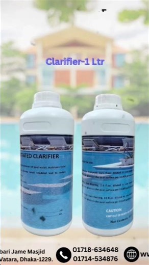 Clarifier, Algae Control for Swimming pool water. #swimming_pool_equipment #swimmingpoolequipment