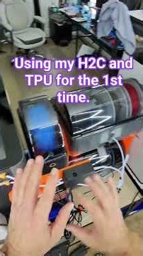 Using my H2C and TPU for the 1st time. PFTE Connections described. #3dprinting #H2C