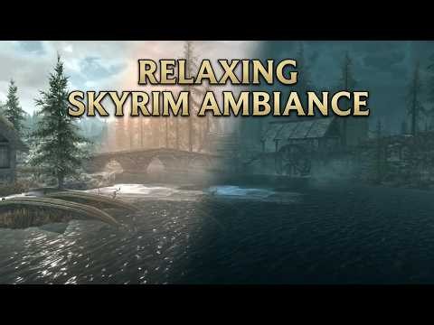 Peaceful Skyrim Ambiance | Atmospheric Game Music & Forest Relaxation