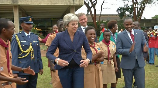 6M views · 20K reactions | Ken-ya keep up with Theresa May? Prime Minister busts out more moves on her Africa trip. Read more: https://bit.ly/2wnZxyL | ITV News | Facebook