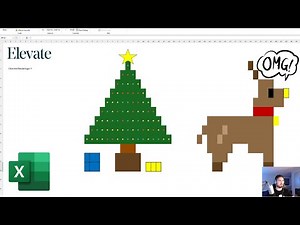 I Built a Working Christmas Tree & Reindeer in Excel (No constant refreshing! -2025)