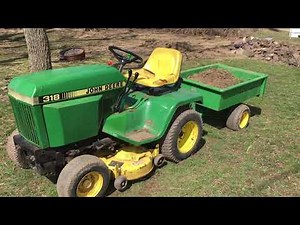 1987 John Deere 318 Big Update!- Review, Walk around, And Drive