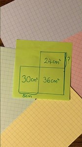 Area problem #6. A fun, maths area problem. Give it a go! Can you do it?