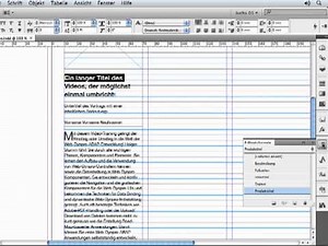 Layout mit Platzhaltern für Texte und Bilder - Episode 201