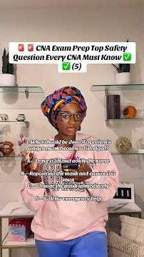 Pass your CNA test with these review questions #cnaexamprep #cnastudent #futurenurse