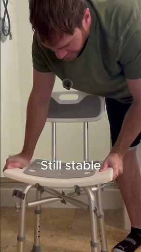 Shower Chair with Back——Here to protect you in the shower. #chair #bathroom