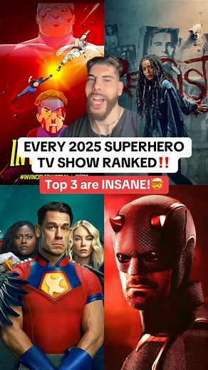 Ranking every 2025 superhero tv show worst to best so far - - - - - #superhero #marvel #mcu #dc #dcu #dccomics #jamesgunn #peacemaker #genv #daredevil #disney #tvshow #ranked #ranking #rank #explore #explorepage | Sammyjreacts