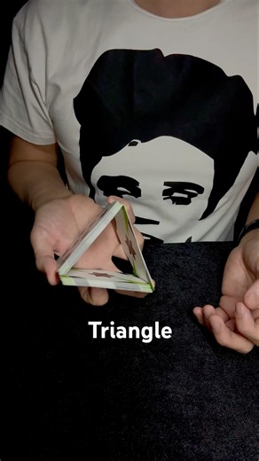 How to make a card triangle with one hand #tricks