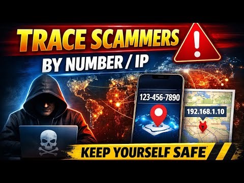 TRACE SCAMMERS BY NUMBER / IP KEEP YOURSELF SAFE | EDUCATION TUTORIAL