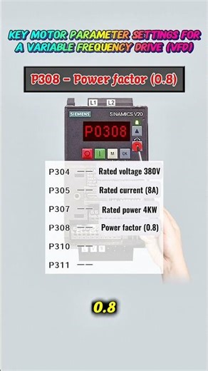 Key Motor Parameter Settings for a Variable Frequency Drive (VFD) #motors #electricmotor #vfd