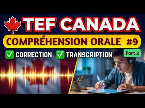 TEF Canada Listening Test (TEF exam preparation – Mock Exam) 09