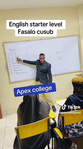 English starter level: Apex College beginner speaking lessons