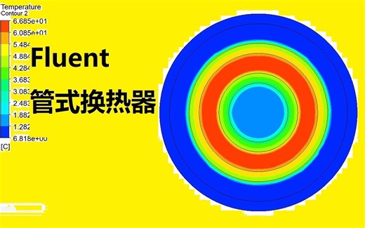 【简单学微课堂】使用Fluent进行管式换热器传热计算