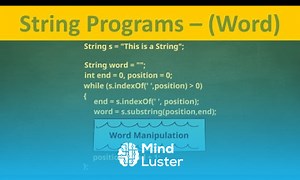 Mind Luster - Learn Solve any Java String program word programs