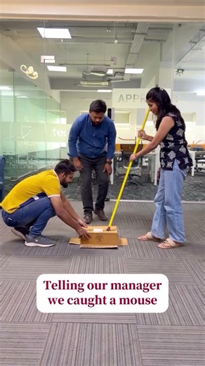 We Caught A Mouse At Office 😂 | Manager Ka Reaction | Office Funny Reel