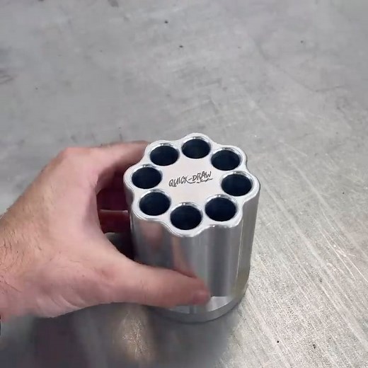 30 reactions |  Quick Draw revolving pen holder  www.KeyBar.us #keybar #keybararmy #quickdraw #ballbearing #billetaluminum #deskorganizer #fidgetspinner #penholder #paperweight #cylinder #revolver #spinning #cncmachining #americanmade #americanmanufacturing #madeintheusa | KeyBar | Facebook