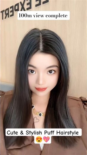 Cute & Stylish Puff Hairstyle | Viral Hair Hack for Girls