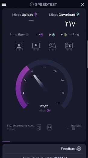 تست سرعت 5G ایرانسل در #میاندوآب ! 🚀📶 | Speed Test Irancell #5G