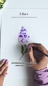 Day 4: Lilacs – “Release the Need for Control” Self-Care Prompt: Notice where you're gripping too tightly—soften, breathe, and let the brush glide. Do This Challenge: These dreamy purple blooms are all about softness. Let’s practise releasing control—loose clusters, soft layers, and flow. 🌀 Where can you loosen up in your art (or life)? 💜 Share your lilac with #SpringWithWatercolour Colours: Cobalt Violet, Quin Magenta, Vermillion, & Olive Green. Brushes: Princeton Velvetouch #4 - - #LilacPain