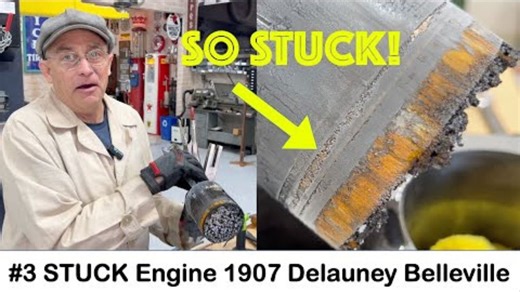 Freeing a stuck piston on a 1907 Delaunay-Belleville with an unexpected fix